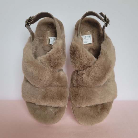 KOOLABURRA BY UGG Women’s Fuzz-EE Faux-Fur Slipper Sandals-Amphora. Size 9M⭐ - Picture 8 of 14